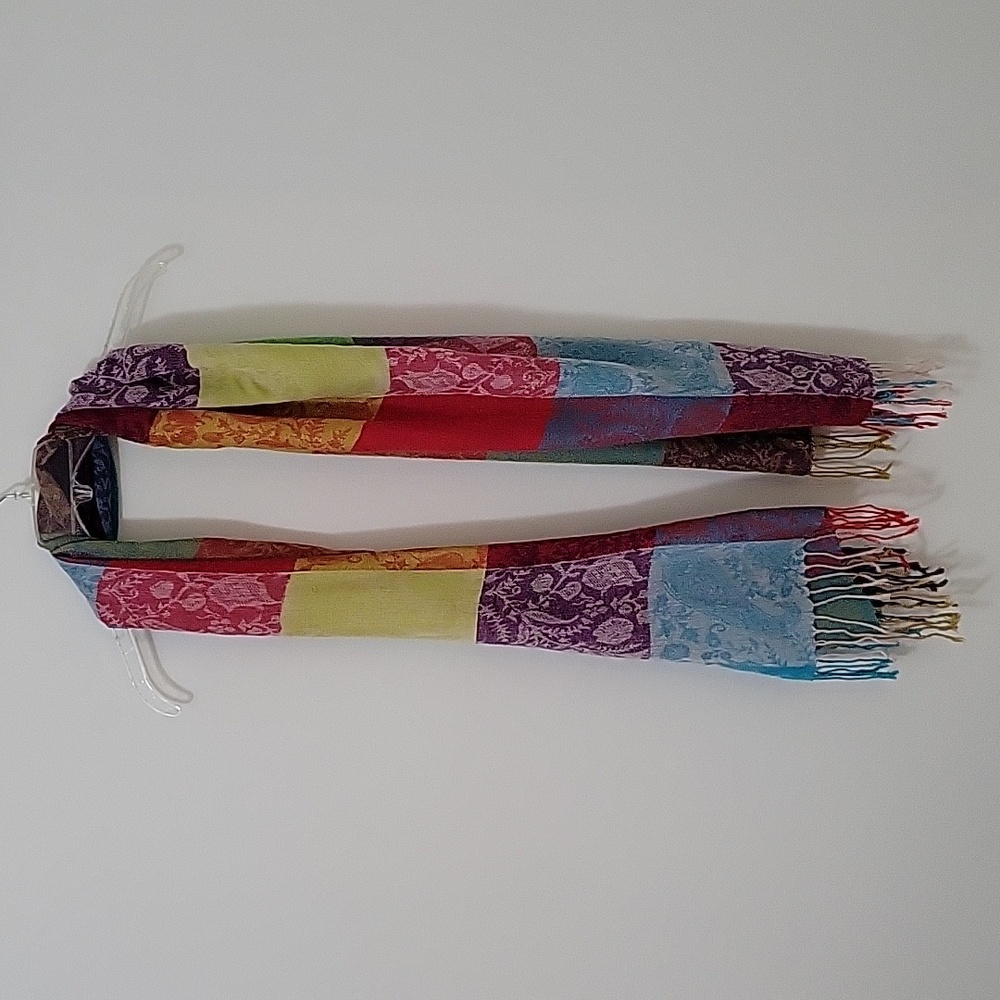Multi-color Mid-weight Scarf - Picture 4 of 4